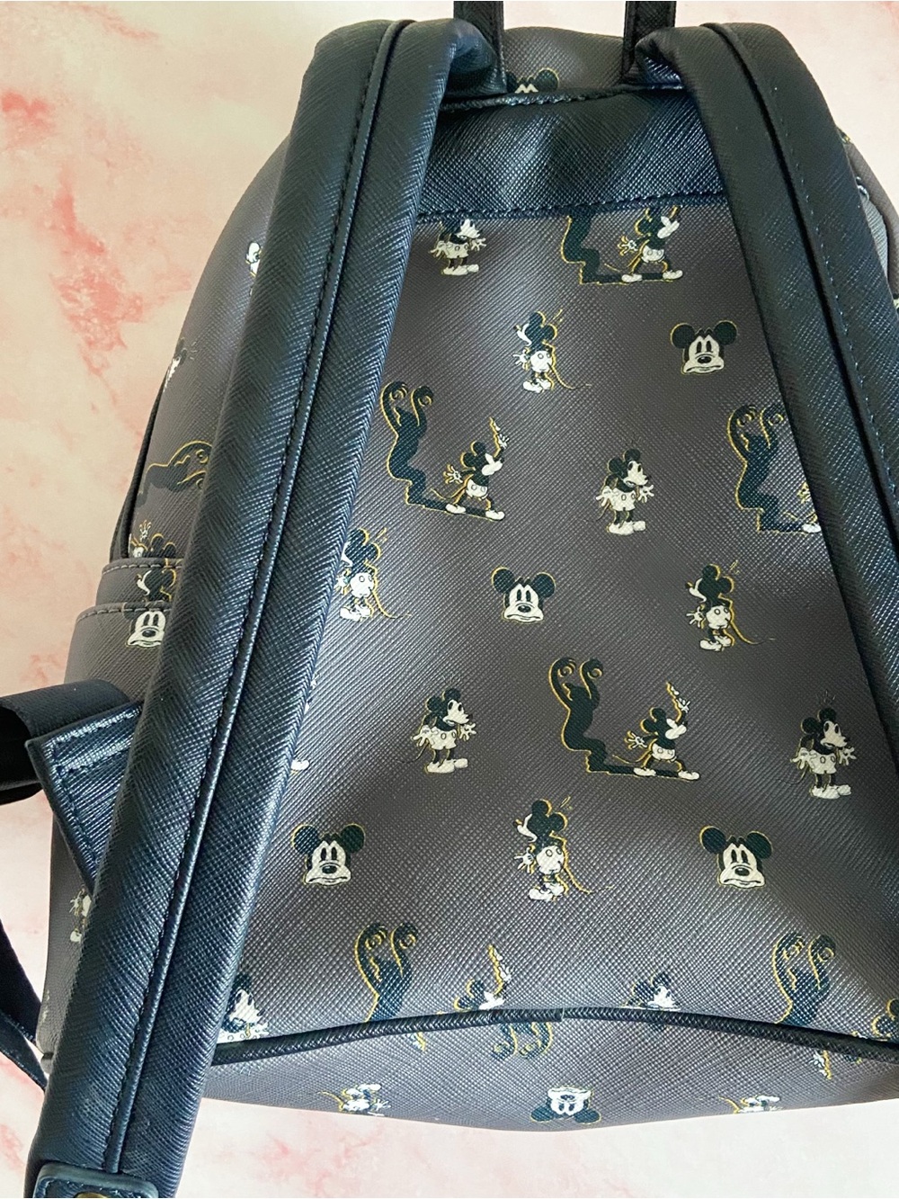 Loungefly Disney spooky Mickey Pattern Mini Backpack - Picture 3 of 7
